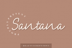 Santana Script Font Font Download