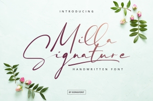 Milla Signature Font Download
