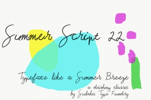 Summer Script 22 Font Download