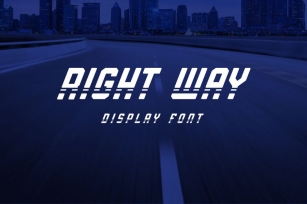 Right Way - Display font Font Download
