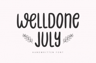 Welldone July Font Download