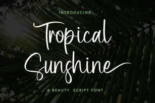 Tropical Sunshine Font Download