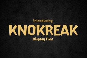 Knokreak Font Download