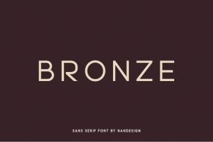 Bronze Font Download