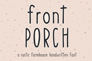 Front Porch- A Handwritten Farmhouse Font Download