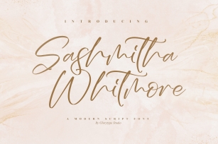 Sashmitha Whitmore Font Download