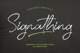 Signathing Font Download