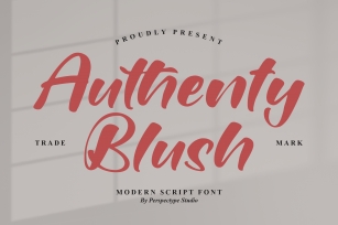 Authenty Blush Font Download