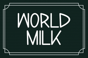 Word Milk Font Download