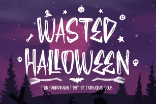 Wasted Halloween Font Download