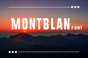 Montblan Font Download