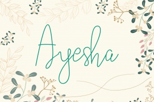 Ayesha Font Download