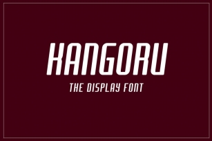 Kangoru - Modern display font Font Download