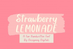 Strawberry Lemonade Font Download