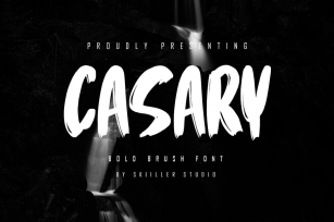 Casary - Bold Brush Font Font Download