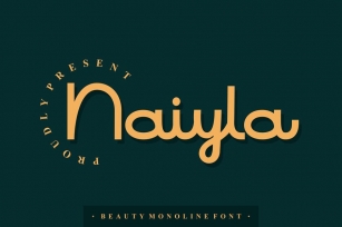 Naiyla Monoline Font Font Download