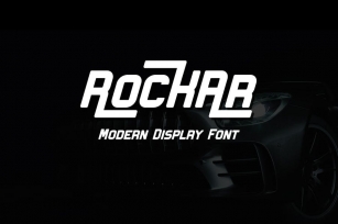 Rockar - Modern display font Font Download