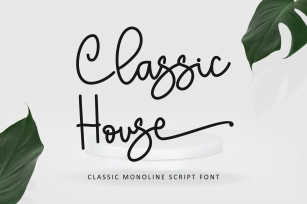 Classic House Font Download