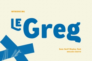 Le Greg Soft Sans Serif Font Download