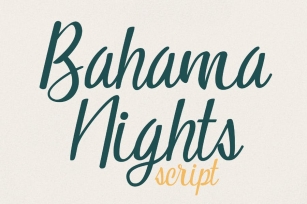 Bahama Nights Script Font Download