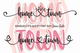 Home Town Duo Font Download