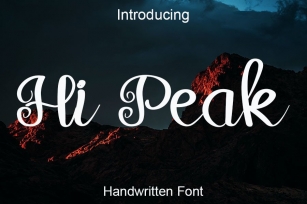 Hi Peak Font Download