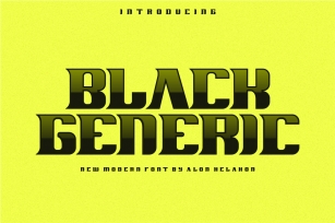 Black Generic Font Download