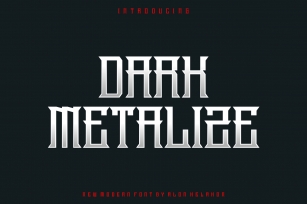 Dark Metalize Font Download