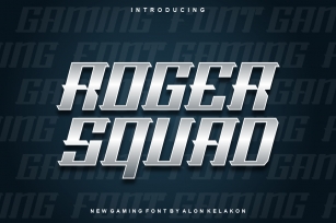 Roger Squad Font Download