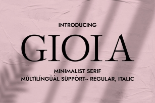 Gioia Font Download