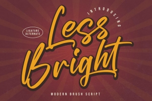 Less Bright Modern Brush Script Font Font Download