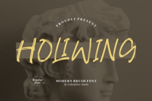 Holiwing Modern Brush Font Font Download