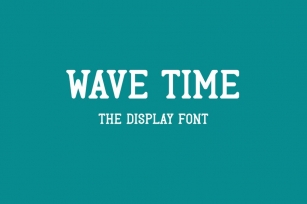 Wave Time - Display font Font Download