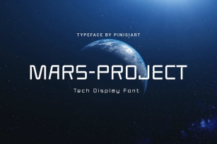 Mars Project - Techno Display Font Font Download