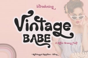 Hand Drawn Retro Groovy Font Download