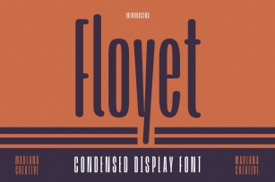 Floyet Condensed Display Font Font Download