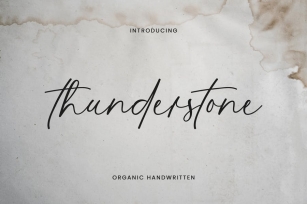 Thunderstone Handwritten Signature Font Font Download