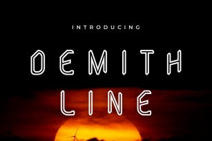 DEMITH LINE Font Font Download