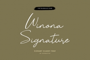Winona Signature Font Font Download