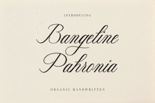 Bangeline Pahronia Calligraphy Font Font Download