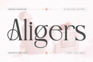Aligers - Modern Font Font Download
