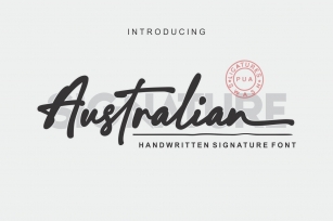 Australian Signature Font Download