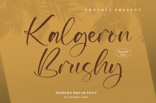 Kalgeron Brushy Modern Brush Font Font Download