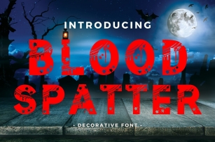 Blood Spatter Font Download