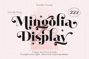 Mingolia Display Font Download