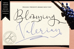 Blooming Valerian Font Download