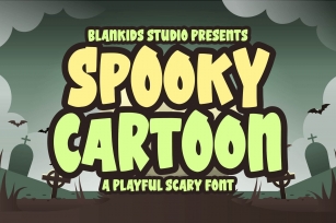 Spooky Cartoon a Playful Scary Font Download