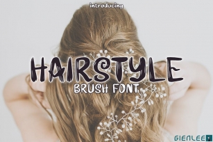 Hairstyle - Brush Font Font Download