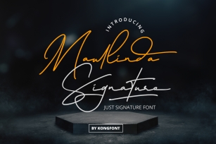 Maullinda Signature Font Download