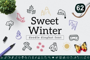 Sweet Winter Dingbat Font Download